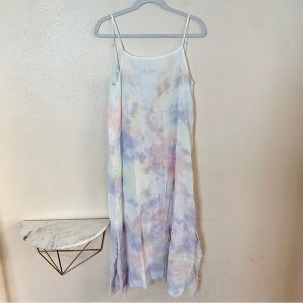 NWT Stark X Low Back Cami midi Dress Tie Dye Cover Up Beach Resort Sz Medium - Picture 3 of 9